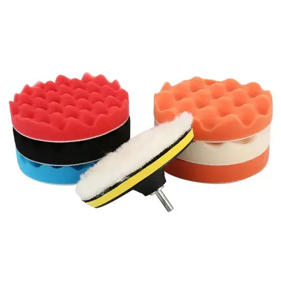 Cross-border spot 3 inch foam polishing pad set paint grinding polishing buffing tool scratch repair foam wheel - 11