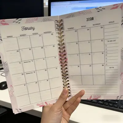 2026 Three-Year Planner Notebook A5 Spiral Bound Weekly Schedule