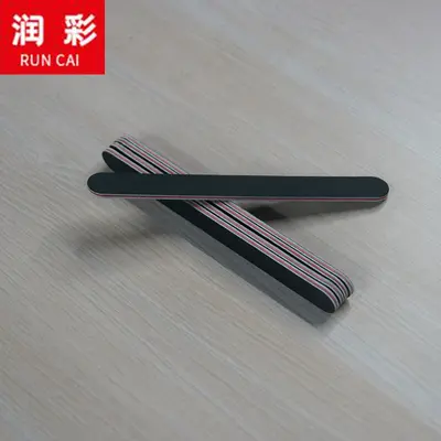 Nail File, Straight, 17.8 x 1.9 x 0.4 cm, Black Sand