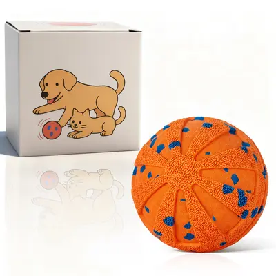 Automatic Dog Walking Ball, Chew-Resistant Bouncing Dog Toy for Medium and Large Dogs - 8