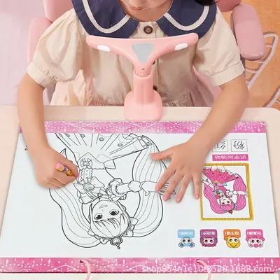 奇妙萌可儿童涂色本幼儿园大班中班3-6岁女孩趣味涂色益智玩具书