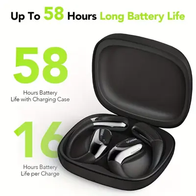 Miniso X28 kabellose Bluetooth-Kopfhörer, HD-Klangqualität, extrem niedrige Latenz, Geräuschunterdrückung, OWS Sport-Kopfhörer