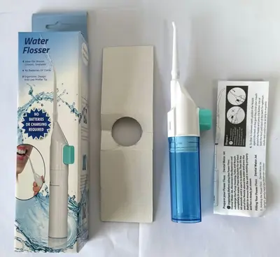 WATER FLOSS Taşınabilir Diş Duşu, Manuel ve Seyahat Modeli - 12
