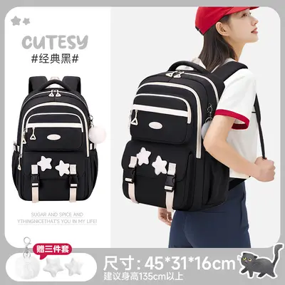 School Backpack Large Capacity Lightweight Trolley Sleeve - 11