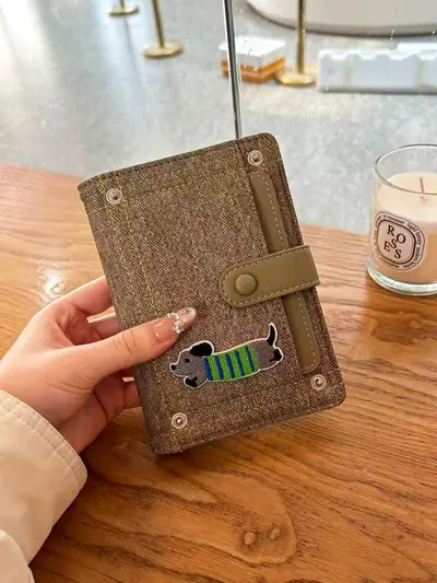 Puppy-design passport and document wallet for travel - 11