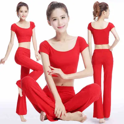 新款瑜伽服春夏新款瑜伽服舞蹈服运动健身服瑜伽服套装女士瑜珈服