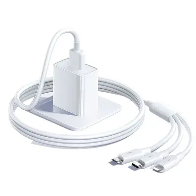 3-in-1 fast charger, car charging set, Apple and Android compatible