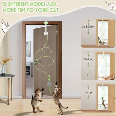 Electric Door-Hanging Automatic Interactive Cat Toy - 5
