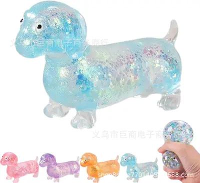 Dachshund Squishy Fidget Toy, Soft Stress Ball - 11