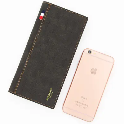 MenBense Men's Long Wallet, Large Capacity, Multifunctional Korean-Style Clutch - 3