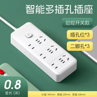 Power strip with USB, long cord, smart control - 12