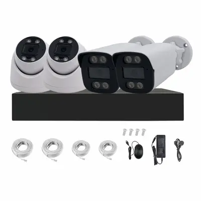 4 Kanallı POE Kamera Gözetim Seti - 5MP, TUYA Uyumlu - 1