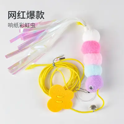 Door-Hanging Elastic Rope Self-Play Cat Toy with Catnip Ball - 8