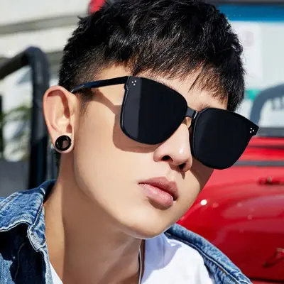 UV Protection Square Frame Fashion Sunglasses for Men - 12