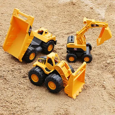 Çocuk plaj oyuncağı, orta boy simülasyon ekskavatör modeli, kum oyun aracı