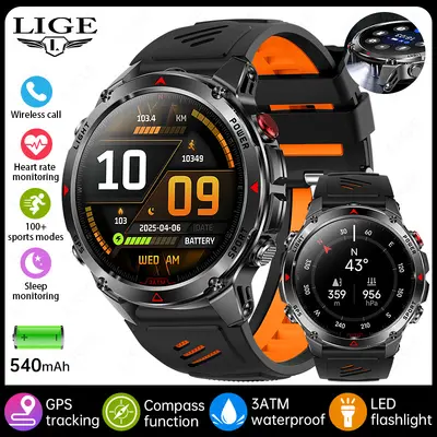 HT37 Smartwatch with Bluetooth Calling, GPS and Waterproof Design - 8