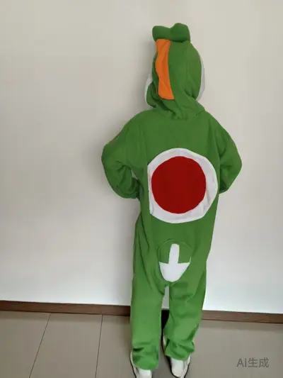 Yoshi Cartoon-Tier-Einteiler Schlafanzug, Fleece, Schwarzer Drache - 12