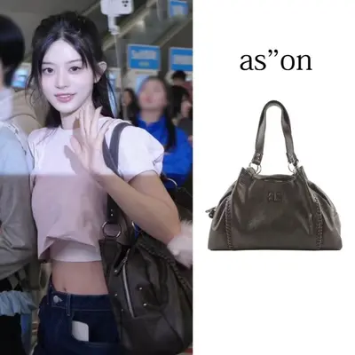 Korean Ason-Style Mini Leather Shoulder Bag, 25FW Model, Large Capacity - 3