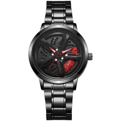 Men's quartz watch, waterproof, automatic movement, wheel design - 7