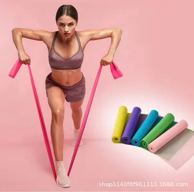Yoga Resistance Band for Glute, Shoulder and Back Stretch Training