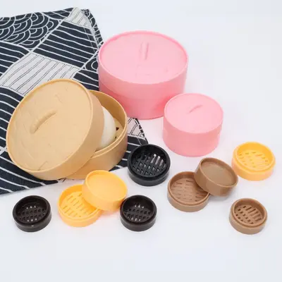 Simulierter Dampfkorb als Spielzeug-Modell aus Kunststoff, DIY-Fotorequisite