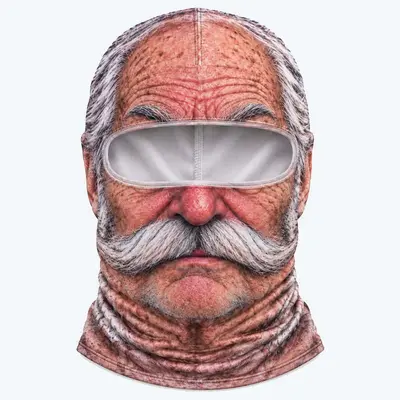 Funny 3D Printed Face Mask Party Costume Head Cover - 8