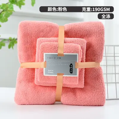 Набор полотенец Coral Velvet, 3 предмета, впитывающие и без ворса - 8