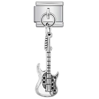 Musical instrument charm bracelet, Italian modular DIY style - 12