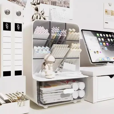 Acrylic Desktop Storage Box with Drawer