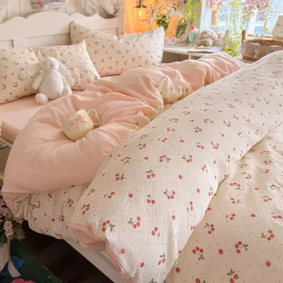Class A Ultra-Soft Double-Layer Gauze Four-Piece Bedding Set - 12