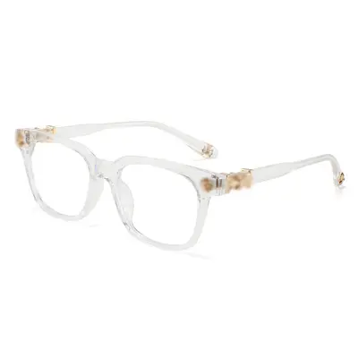 Personalised Trendy Frame Glasses, Blue Light Filter Plain Lens - 8
