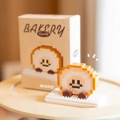Bread Head Basque Building Blocks, Street Scene Ornament - 7