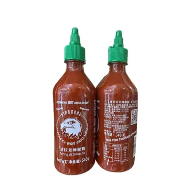 Tayland Sriracha biber sosu, şekersiz, düşük yağlı, 0 gram