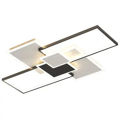 Nordic Style Rectangular Ceiling Lamp for Living Room and Bedroom