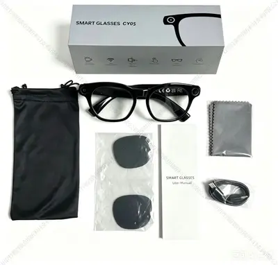 跨境AI智能眼镜抖音TK直播摄像头翻译识别智能眼镜Smart glasses - 9
