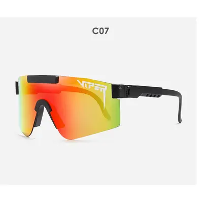 PIT VIPER Cycling Glasses, Windproof, Polarized Sunglasses, Colored Coating - 13