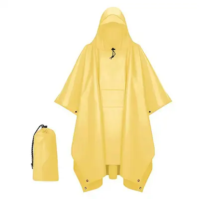 3-in-1 Regenponcho, leicht, Outdoor-Cape - 11