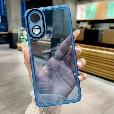 OPPO için uygun A18 A38 A17 A16 A16E A15 cep telefonu kılıfı silikon şeffaf koruyucu kapak TPU anti-düşme
