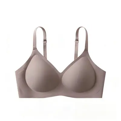 Seamless Wireless Bra, Thin Teardrop Cup, Open Back, for Large Busts - 9