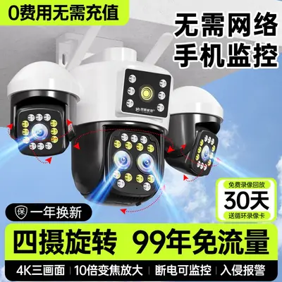 Smart camera, mobile remote monitoring, 360° night vision