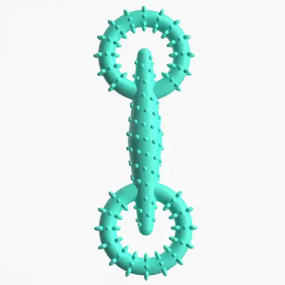 TPR Pet Pull Ring Dog Chew Toy, Interactive - 11