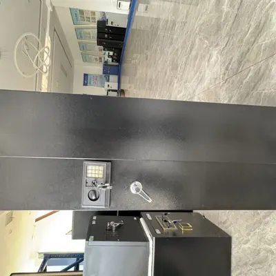 Wall-Mounted Gun Cabinet with Hidden Electronic Combination Lock