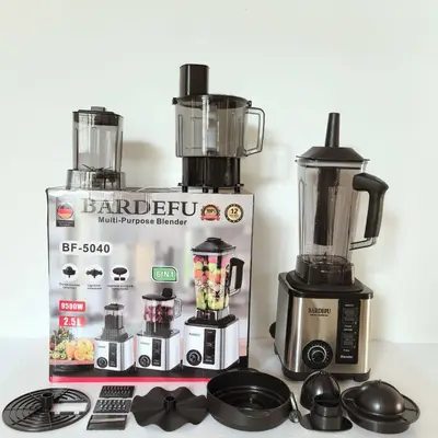 Paslanmaz Çelik Blender, 3/6/8 Fonksiyonlu Mutfak Robotu - 10