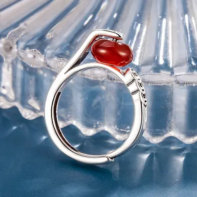 Retro-Ring mit Kupfermünze im Vintage-Look, Damen-Zeigefingerring