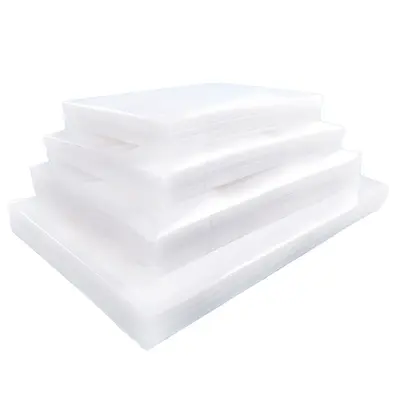 Food grade vacuum packaging bags, commercial vacuum sealer bags, clear glossy food bags.