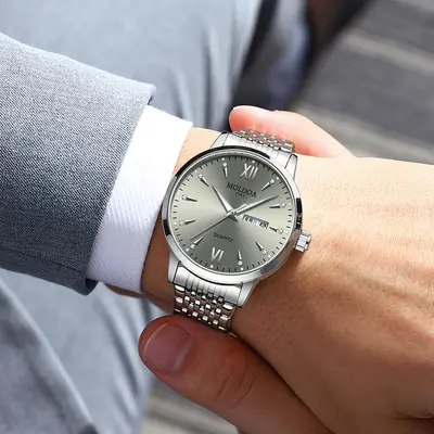 Grenzüberschreitende Herrenuhr, Herren-Leuchtzifferblatt, Doppelkalender, gefälschte mechanische Uhr, leuchtend, wasserdicht, Douyin Kuaishou, Einzelstück, Tropfenversand, neues Modell