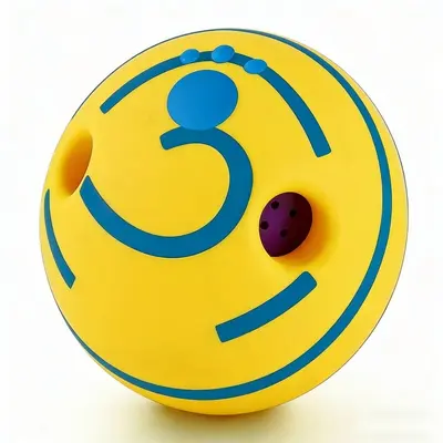 Dog Toy Rolling Squeaky Ball Durable Bite-Resistant Chew Ball - 10