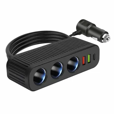 Araba şarj cihazı, 1-3 port, QC3.0+PD, 12-24V