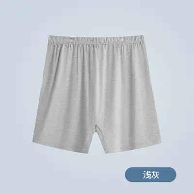 Men's Cotton Boxer Shorts, Plus Size, High Waist, Printed, Middle-Aged - 11