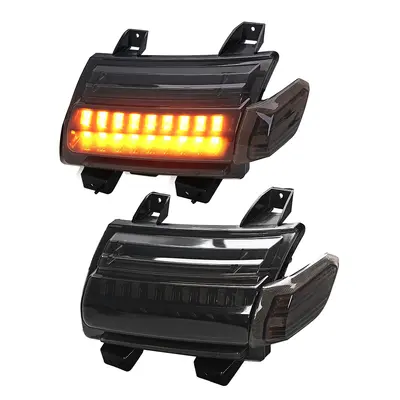 Fits Wrangler JL 18-25 models, wheel arch turn signal lights, daytime running lights, sequential light effects, Gladiator vehicle light modification.